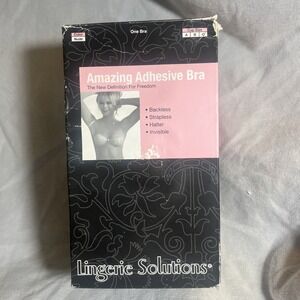 Lingerie Solutions Women's C  Cup Nude Adhesive Bra Strapless Backless  NWT